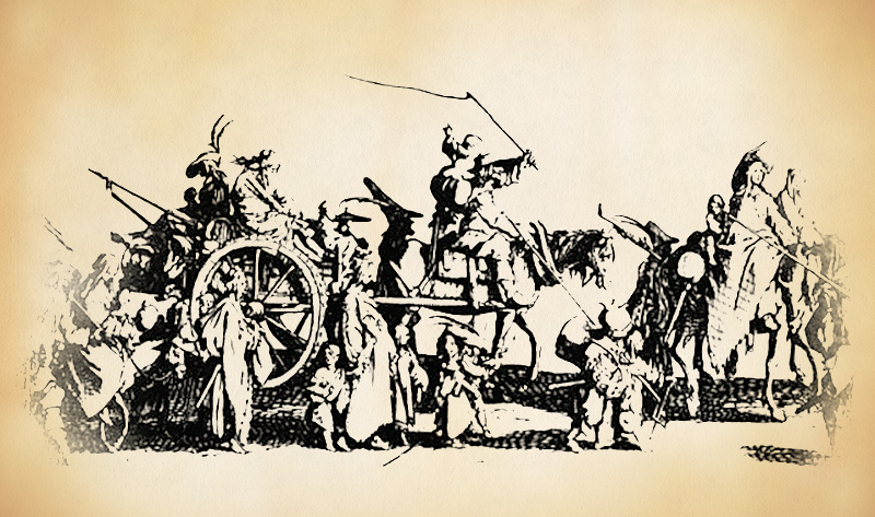 Caravana de gitanos - Gravat de Callot