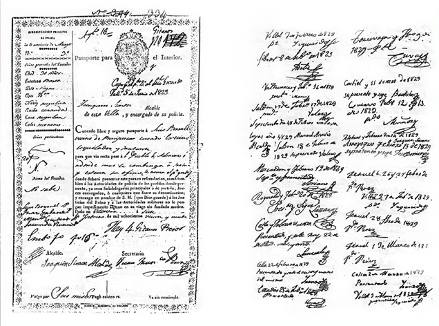 Document - Passaport concedit a Luis Borrull.