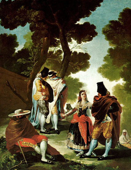 Pintura - Goya - Gitanos passejant